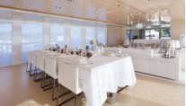 The first 5000 Fly Couach superyacht La Pellegrina - Dining